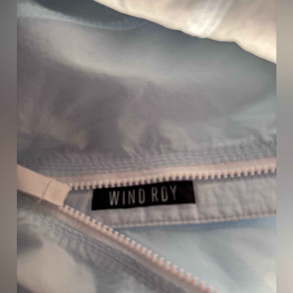 ADIDAS Light Blue Windbreaker Jacket - Picture 10 of 11